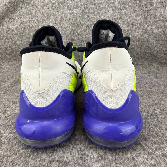 ✅Mens 11 Nike Air Max Impact 2 White Indigo Burst Volt Basketball Shoes Sneaker - Picture 8 of 13